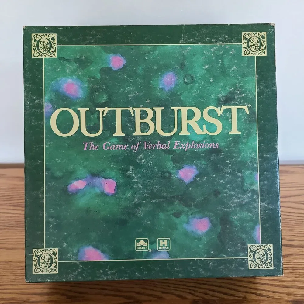 Vintage Outburst The Game Of Verbal Explosions 1986 Game Night Board Game